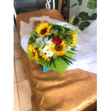 Ramo 6 Girasoles 1 Rosa
